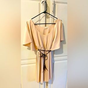 AGACI, Silk blend cold shoulder dress M